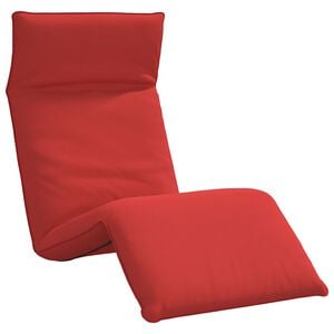 vidaXL Folding Sun lounger Red 68.9x21.3x3.3" Oxford Fabric