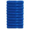 vidaXL Sauna Towel Set of 10 Blue 100% Cotton 31.5 x 78.7 in