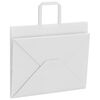 vidaXL Paper Bags 50 pcs with Handles White 32x22x24 cm