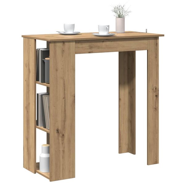 vidaXL Bar Table Artisan Oak Engineered Wood Medium Bar Table