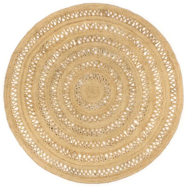 vidaXL Area Rug Variations due to handmade nature 100% Jute Medium