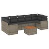 vidaXL Garden Sofa Set Grey