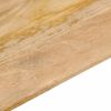 vidaXL Dining Table Natural wood Solid mango wood with 5% white wash
