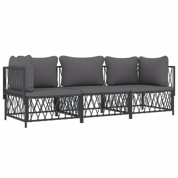 vidaXL Garden Lounge Set Anthracite