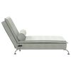 vidaXL Massage Chaise Lounge Light grey