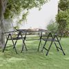 vidaXL Garden Table Anthracite Expanded metal mesh Large Durable