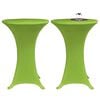 vidaXL Table Cover Set of 4 Apple Green 90% Polyester, 10% Elastane