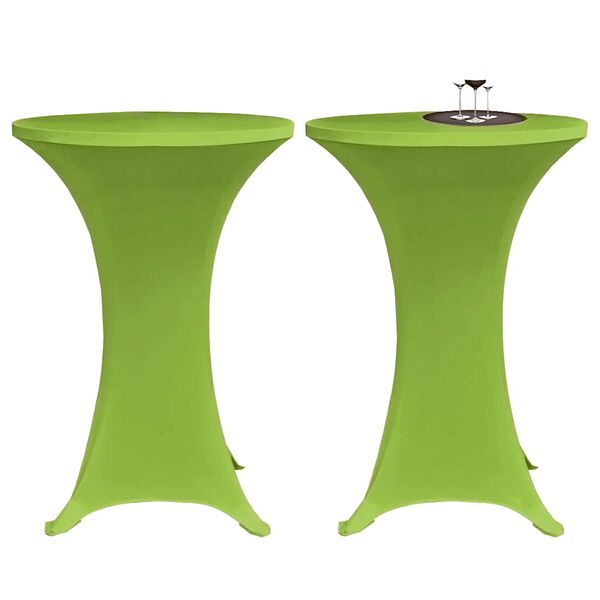 vidaXL Table Cover Set of 4 Apple Green 90% Polyester, 10% Elastane