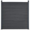 vidaXL Fence Panel Set Gray 275.2"x73.2" WPC