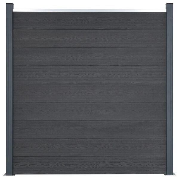 vidaXL Fence Panel Set Gray 275.2"x73.2" WPC