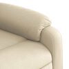 vidaXL Electric Stand up Massage Recliner Chair Cream Fabric
