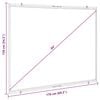 vidaXL Projection Screen Wall-Hanging 84 Inch 4:3