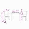 vidaXL Garden Bistro Set White Solid pine wood Durable Bistro Set