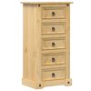 vidaXL Bedside Cabinet Honey