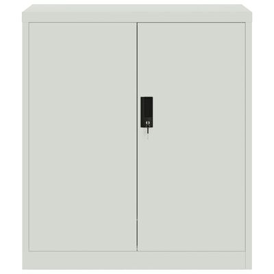 vidaXL File Cabinet Light Gray 31.1"x15.7"x35.4" Steel