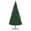 vidaXL Christmas Tree with Decorative String Lights Green 157.5" PVC
