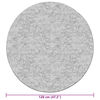 vidaXL Rug Anthracite Polyester with PVC backing 47.2 in diameter Rug