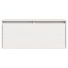 vidaXL Wall Cabinet White Solid Pinewood 31.5 x 11.8 x 13.8 in