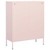 vidaXL Storage Cabinet Pink Steel 31.5 x 13.8 x 40.0 in Storage Cabinet