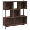 vidaXL Bookcase Brown oak Engineered wood Medium-Large Bookcase