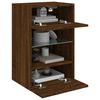 vidaXL TV Wall Cabinet Brown Oak Engineered Wood Medium TV Wall Cabinet