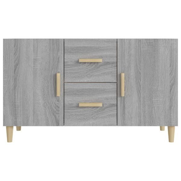 vidaXL Sideboard Gray Sonoma Engineered wood Medium Sideboard