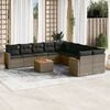vidaXL Garden Sofa Set Grey, Dark Grey