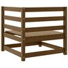 vidaXL Corner Sofa Honey brown Solid pinewood Medium Modular