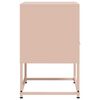 vidaXL Bedside Cabinet Set of 2 Pink Steel Bedside Cabinet Rectangular