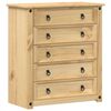 vidaXL Chest of Drawers Honey
