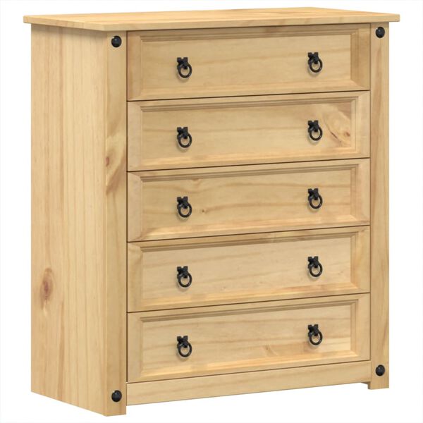 vidaXL Chest of Drawers Honey
