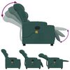 vidaXL Massage Recliner Chair Dark green