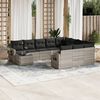 vidaXL Garden Sofa Set Light Grey