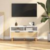 vidaXL TV Cabinet White and Sonoma Oak Engineered wood Medium TV Cabinet