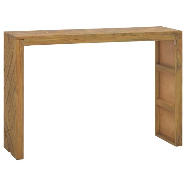 vidaXL Console Table Teak Solid teak wood 43.3 x 13.8 x 29.5 in