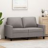 vidaXL 2-seater Sofa Taupe Polyester, Metal, Textilene, Foam