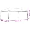 vidaXL Party Tent Anthracite Polyethylene, Steel Large