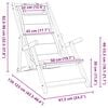 vidaXL Beach Chair 2 pcs Brown 61.5 x 123 x 82cm Solid Acacia wood