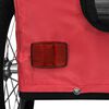 vidaXL Pet Bike Trailer Red Oxford Fabric 53.9 x 26.8 x 28.3 in