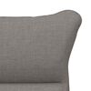 vidaXL Armchair Taupe 27.17 x 29.13 x 36.61 in Fabric