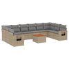 vidaXL Garden Sofa Set Mix Beige