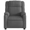 vidaXL Massage Recliner Chair Dark Grey Polyester, Metal, Foam, Plywood