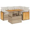 vidaXL Garden Sofa Set Beige