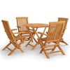 vidaXL Garden Dining Set Warm teak wood Fine sanded teak hardwood Medium
