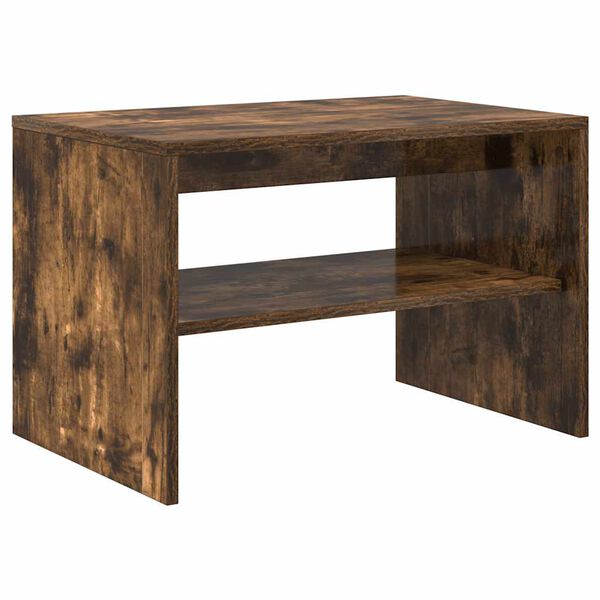 vidaXL TV Cabinet Smoked Oak Engineered Wood Compact TV Cabinet
