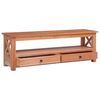 vidaXL TV Cabinet Natural Solid mahogany wood 47.2 in Length TV Cabinet