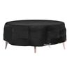 vidaXL Island Lounge Cover Black Polyethylene, Aluminum 74.0 x 19.7 in.
