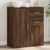 vidaXL Sideboard Brown Oak Engineered Wood Medium Storage Sideboard