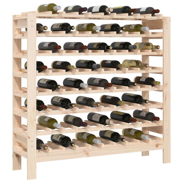 vidaXL Wine Rack 43.1x11.8x42.3" Solid Wood Pine