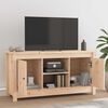 vidaXL TV Cabinet Pine Solid Pine Wood Medium TV Cabinet Rectangular